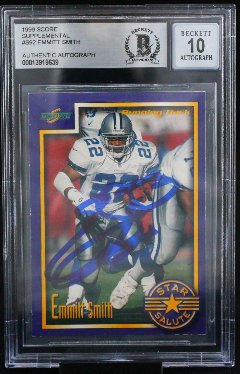 Emmitt Smith Autographed Memorabilia  Signed Photo, Jersey, Collectibles &  Merchandise