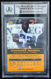 1996-97 Score Board All Sport PPF #126 Emmitt Smith Cowboys BAS Autograph 10  Image 2