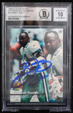 1996-97 Score Board Autographed Collection #18 Emmitt Smith Cowboys BAS Auto 10  Image 1