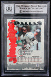 1996-97 Score Board Autographed Collection #18 Emmitt Smith Cowboys BAS Auto 10  Image 2