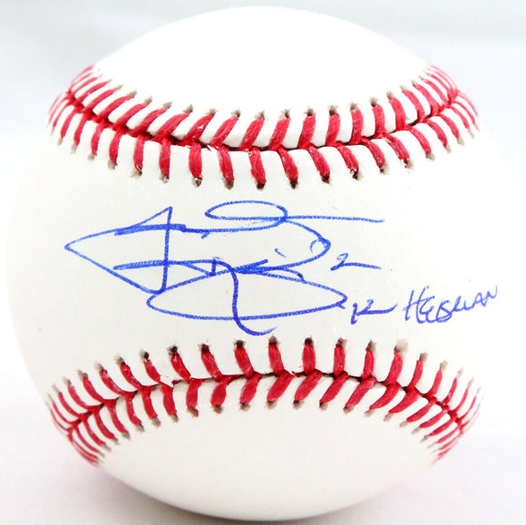 Johnny Manziel Autographed Rawlings OML Baseball w/Heisman-Beckett W Hologram *Blue Image 1
