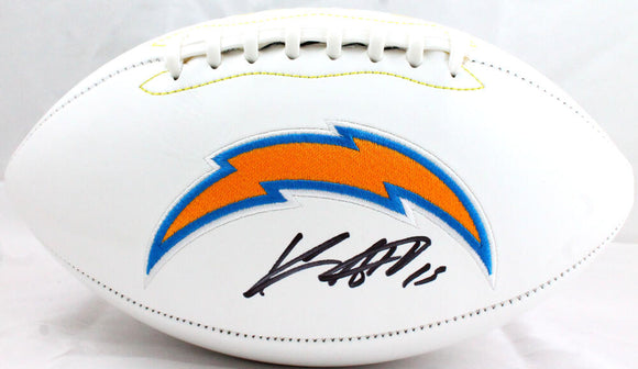 Keenan Allen Autographed Los Angeles Chargers Logo Football-Beckett W Hologram  Image 1