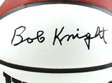 Bob Knight Autographed White Panel Wilson NCAA Basketball-JSA W *Black Image 2