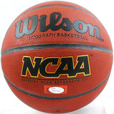 Bob Knight Autographed White Panel Wilson NCAA Basketball-JSA W *Black Image 4