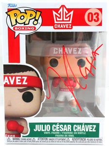 Julio Cesar Chavez Autographed Funko Pop Figurine #03- JSA W *Red Image 1