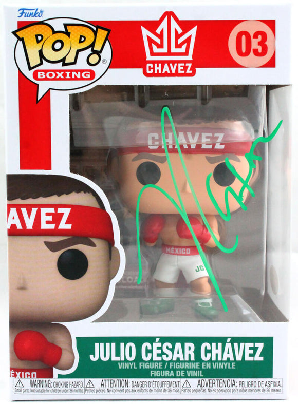Julio Cesar Chavez Autographed Funko Pop Figurine #03- JSA W *Green Image 1