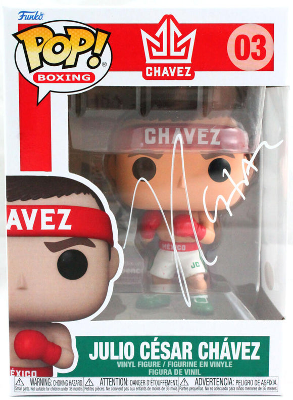 Julio Cesar Chavez Autographed Funko Pop Figurine #03- JSA W *White Image 1