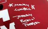 Johnny Manziel Autographed Texas A&M Schutt F/S Authentic Helmet W/3 Insc-Beckett W Hologram *White Image 3