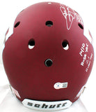 Johnny Manziel Autographed Texas A&M Schutt F/S Authentic Helmet W/6 Insc-Beckett W Hologram *White Image 6