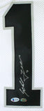 Sebastian Janikowski Autographed White Pro Style STAT Jersey- Beckett *Silver Image 2