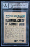 1991 Stadium Club Members Only #36 Emmitt Smith Auto Cowboys BAS Autograph 10  Image 2