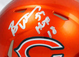 Brian Urlacher Autographed Chicago Bears Flash Speed Mini Helmet w/HOF-Beckett W Hologram *Silver Image 2