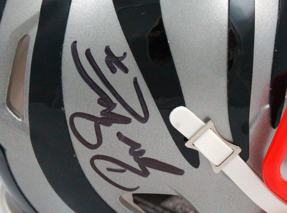 Boomer Esiason Autographed Cincinnati Bengals Flash Speed Mini Helmet- –  The Jersey Source