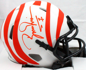 Boomer Esiason Autographed Cincinnati Bengals Lunar Speed Mini