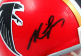 Michael Vick Autographed Falcons 66-69 Mini Helmet-Beckett W Hologram *Black Image 2