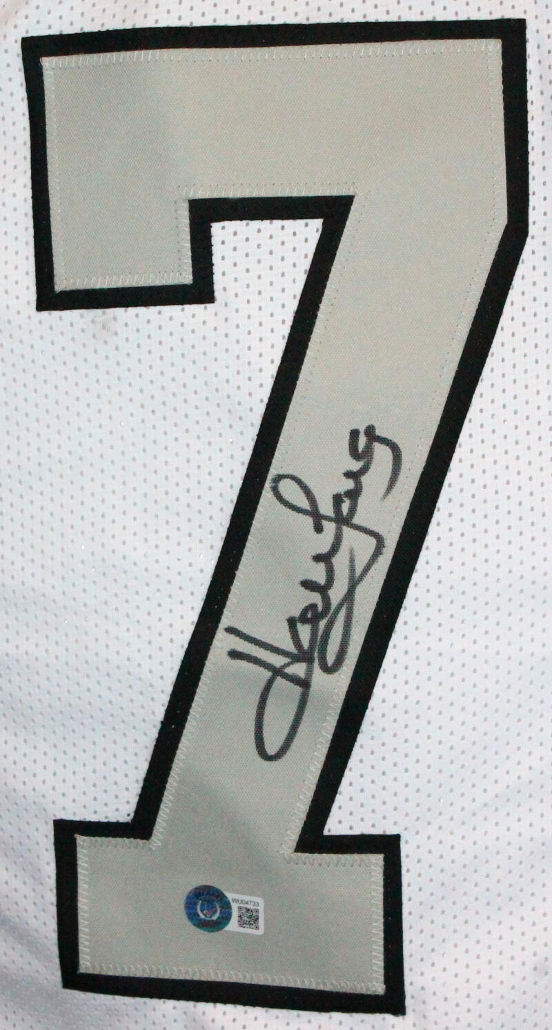 Howie Long Autographed Signed White Pro Style Jersey Grey #-Beckett W  Hologram Black