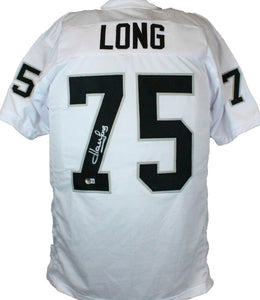 Howie Long Autographed White Pro Style Jersey-Beckett W Hologram *Silver Image 1