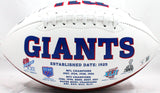 Strahan/Taylor Autographed New York Giants Logo Football-Beckett W Hologram *Black Image 4