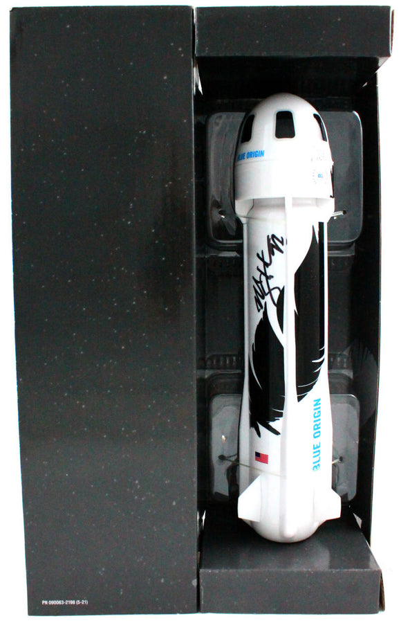 Michael Strahan Autographed Blue Origin Mini Rocket-Beckett W Hologram *Black Image 1