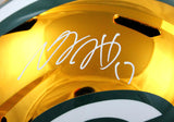 Davante Adams Autographed Green Bay Packers F/S Chrome Speed Helmet-Beckett W Hologram *White Image 2