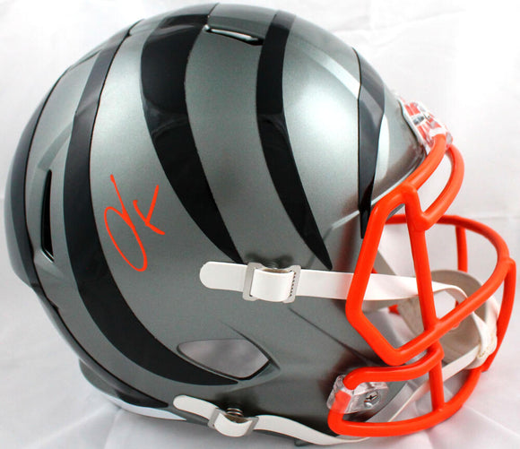Chad Johnson Autographed Cincinnati Bengals F/S Flash Speed Helmet-Beckett W Hologram *Orange Image 1