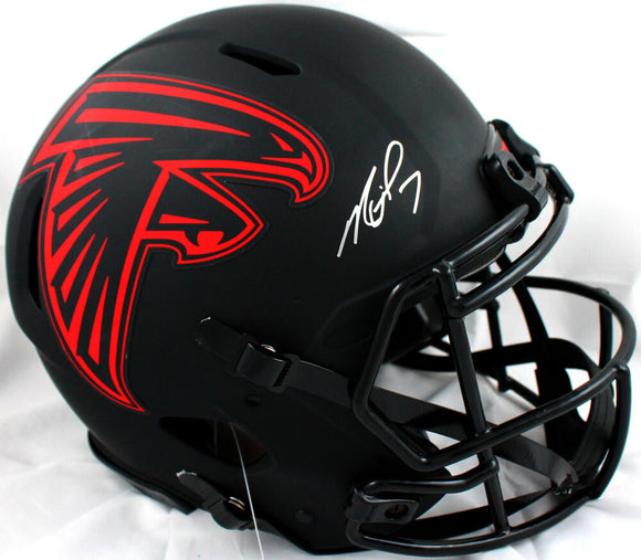 Michael Vick Autographed Atlanta Falcons F/S Eclipse Speed Authentic Helmet-Beckett W Hologram *Silver Image 1