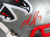 Michael Vick Autographed Atlanta Falcons F/S Flash Speed Helmet-Beckett W Hologram *Red Image 2
