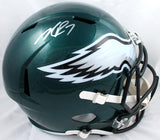 Michael Vick Autographed Philadelphia Eagles F/S Speed Helmet-Beckett W Hologram *Silver Image 1