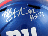 Michael Strahan Autographed NY Giants F/S Speed Helmet w/HOF-Beckett W Hologram *Silver Image 2