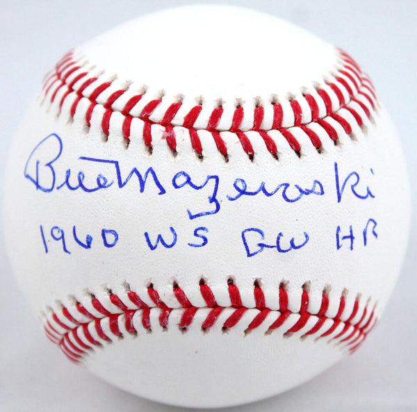 Bill Mazeroski Autographed Rawlings OML Baseball W/1960 WS GW HR-JSA W –  The Jersey Source