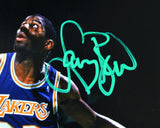 Larry Bird/Magic Johnson Autographed 8x10 FP Boxing Out Photo-Beckett W Hologram Image 2
