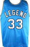 Larry Bird Autographed Blue College Basketball Jersey-Beckett W Hologram *Black Image 3