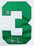 Larry Bird Autographed Celtics White Mitchell&Ness Hardwood Classic Swingman Jersey- Beckett W Hologram *Silver Image 2