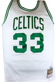 Larry Bird Autographed Celtics White Mitchell&Ness Hardwood Classic Swingman Jersey- Beckett W Hologram *Silver Image 3