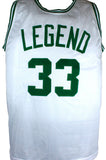 Larry Bird Autographed White Pro Basketball Jersey-Beckett W Hologram *Silver Image 3