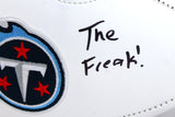 Jevon Kearse Autographed Tenn Titans Logo Football w/ The Freak-BeckettW Hologram  Image 3