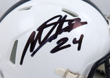 Miles Sanders Autographed Penn State Speed Mini Helmet-Beckett W Hologram  Image 2