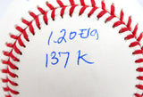 Eric Gagne Autographed Rawlings OML Baseball w/5 Insc.- Beckett W Hologram *Blue Image 4