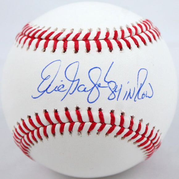 Eric Gagne Autographed Rawlings OML Baseball w/84 in Row-Beckett W Hologram *Blue Image 1