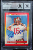 1990 Score #311 Joe Montana Auto San Francisco 49ers BAS Autograph 10  Image 1