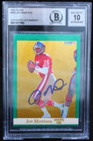 1991 Fleer #360 Joe Montana Auto San Francisco 49ers BAS Autograph 10  Image 1