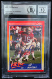 1990 Score #582 Joe Montana Auto San Francisco 49ers BAS Autograph 10  Image 1