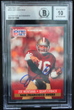 1991 Pro Set #653 Joe Montana Auto San Francisco 49ers BAS Autograph 10  Image 1