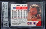 1991 Pro Set #653 Joe Montana Auto San Francisco 49ers BAS Autograph 10  Image 2