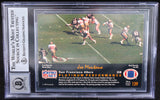 1991 Pro Set Platinum #139 Joe Montana Auto San Francisco 49ers BAS Autograph 10  Image 2