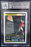 1991 Pinnacle #66 Joe Montana Auto San Francisco 49ers BAS Autograph 10  Image 2