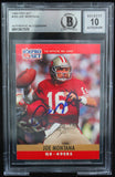 1990 Pro Set #293 Joe Montana Auto San Francisco 49ers BAS Autograph 10  Image 1