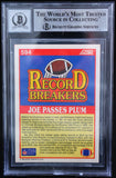 1990 Score #594 Joe Montana Auto San Francisco 49ers BAS Autograph 10  Image 2