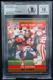 1990 Pro Set #8 Joe Montana Auto San Francisco 49ers BAS Autograph 10  Image 1