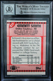 1990 Topps Traded #27T Emmitt Smith Auto Dallas Cowboys BAS Autograph 10  Image 2